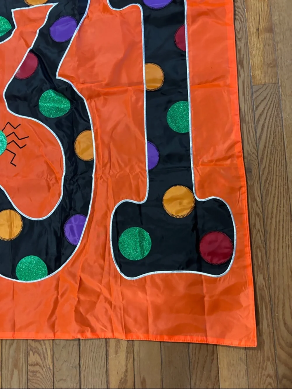 Orange Halloween 'October 31' Decorative Flag - Unbranded